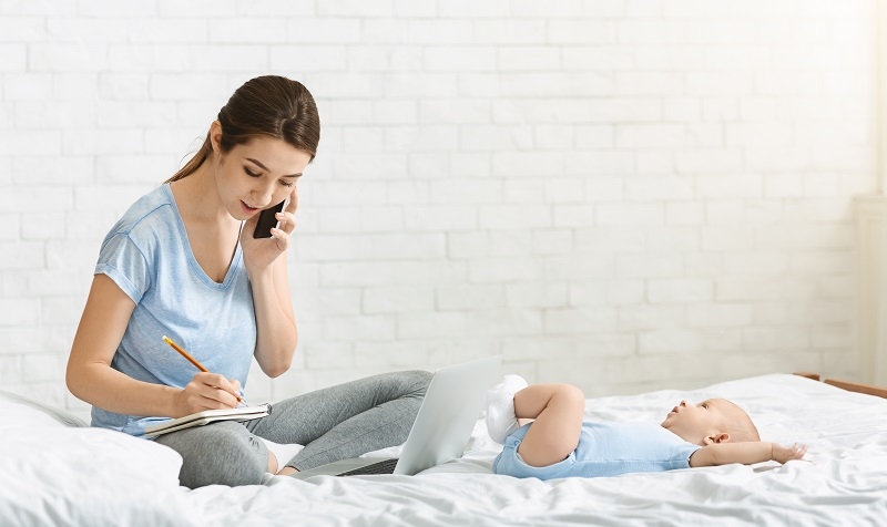 Returning to Work After Maternity Leave Concept.