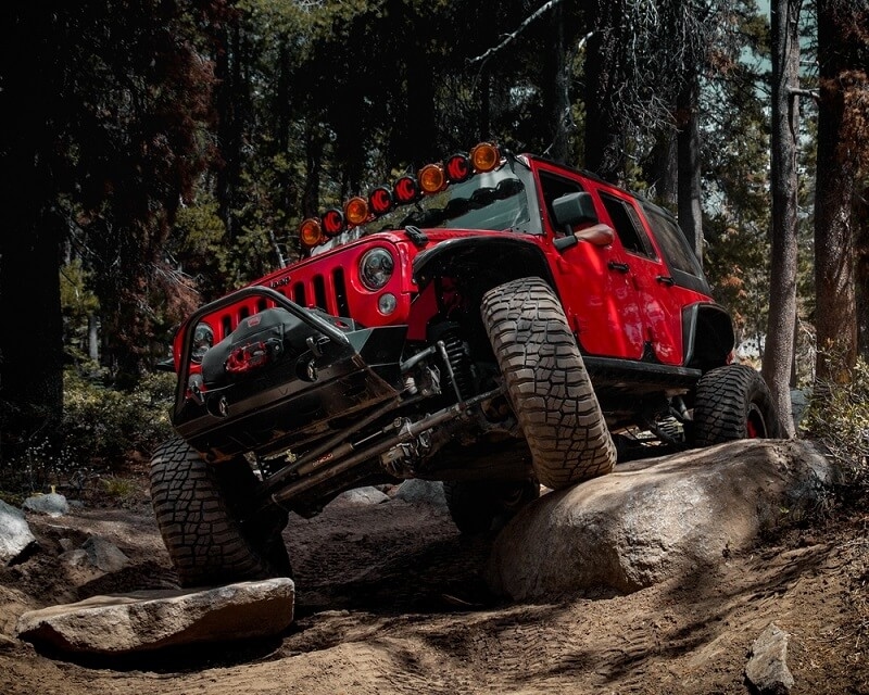 off roading car jeep wrangler 