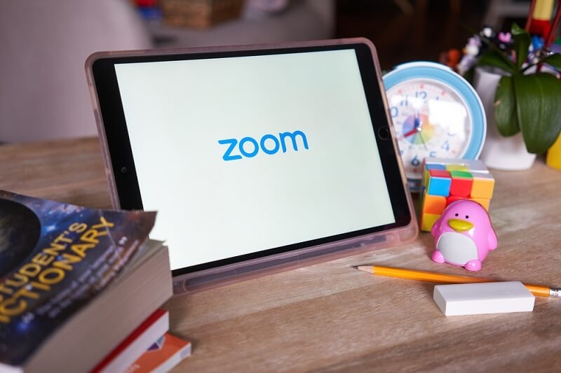 zoom application in tablet