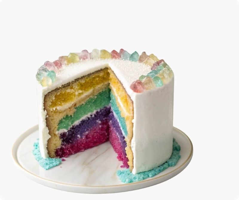 Geode Cake With Crystal Sugar Interior Modern Cake Design