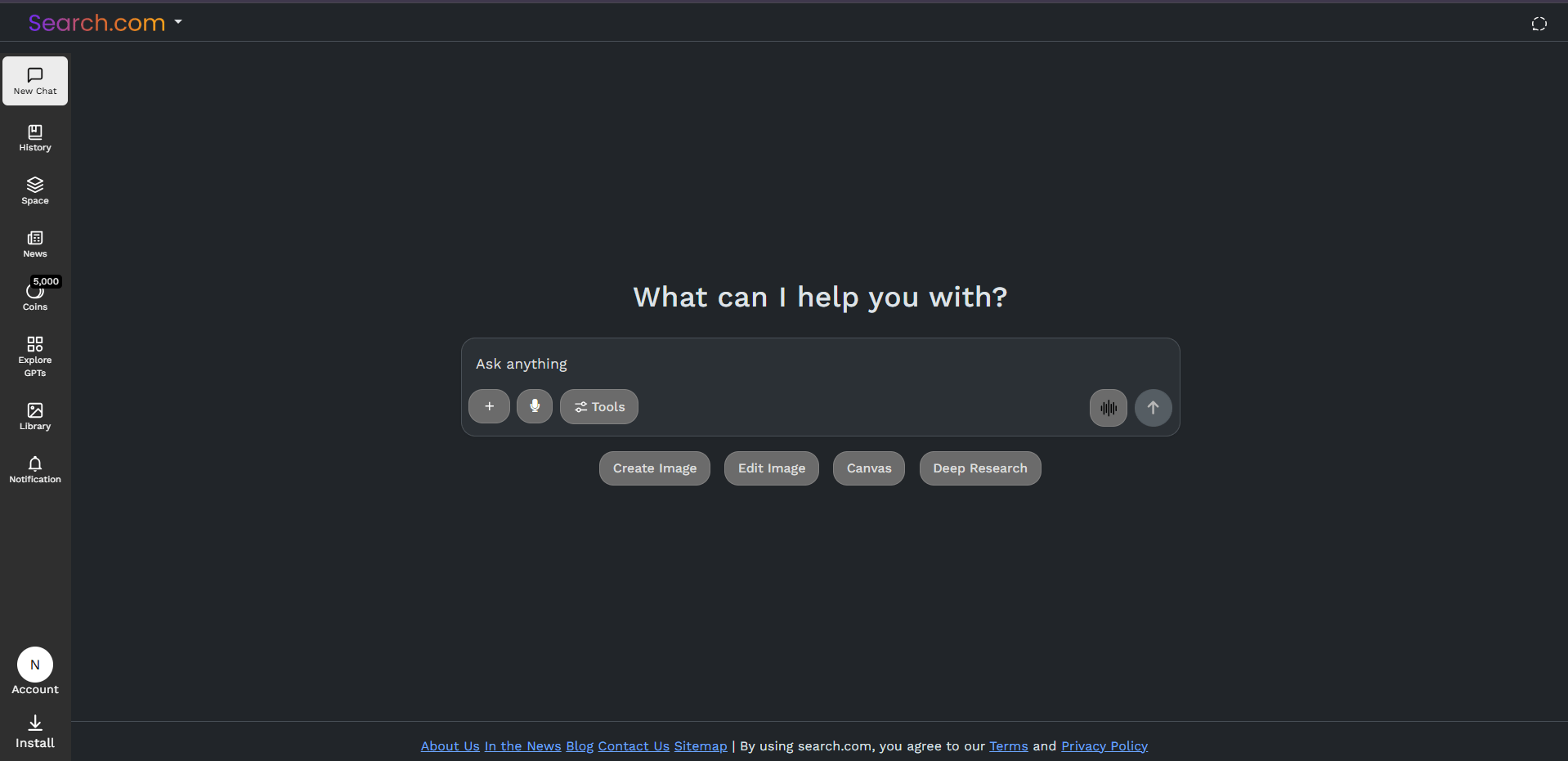 Search.com ai home page for ai searches and best search results
