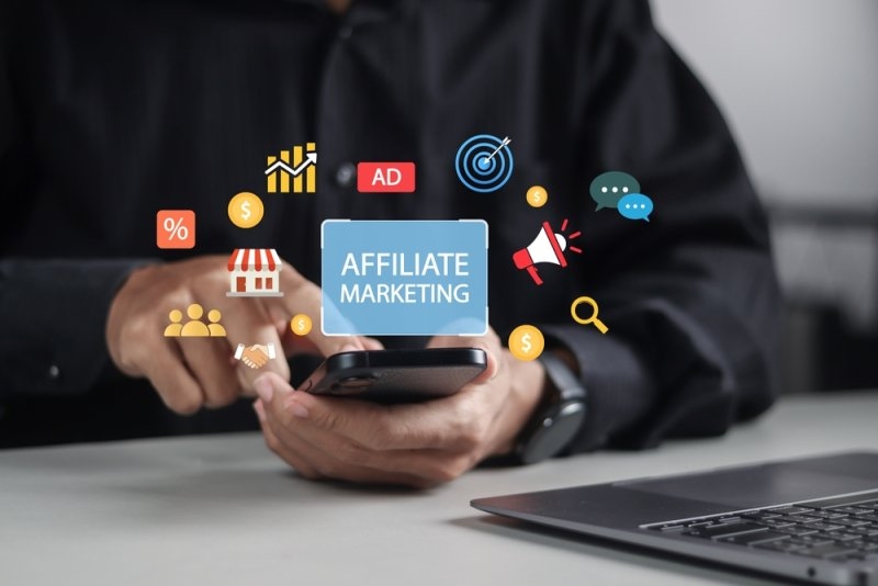 Affiliate marketing concept