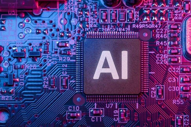 Ai micro processor in a computer circuit board