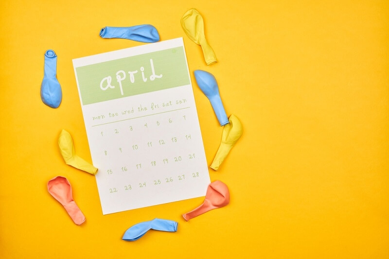 April month calendar 
