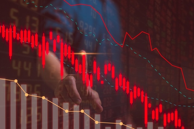 stock market bar graph