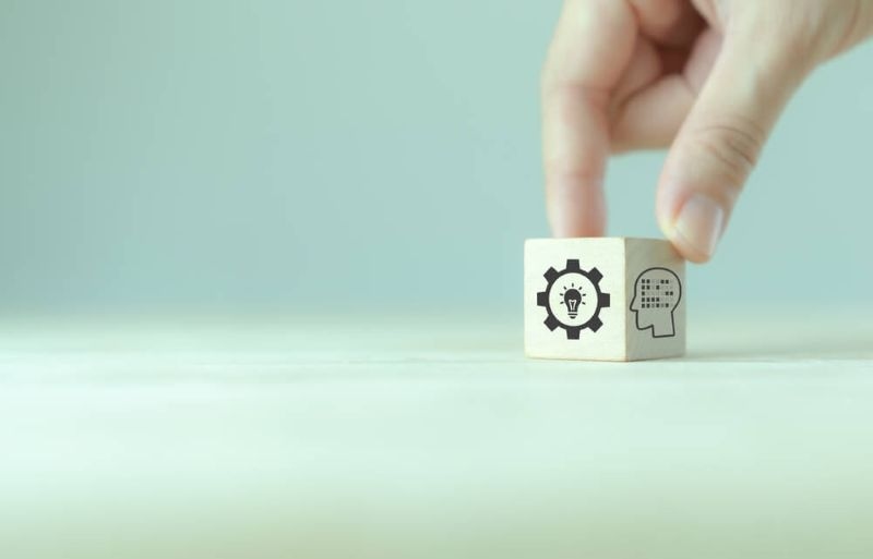 data driven decisions depicted on a cube