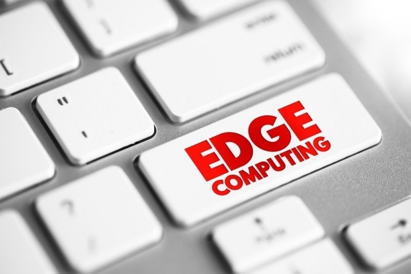 "Edge Computing" text written on a button of a keyboard.