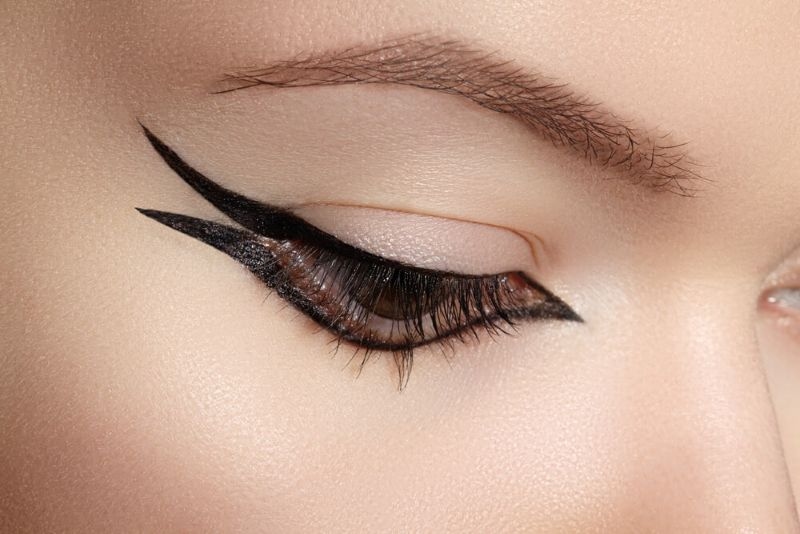  Female Eye with Eyeliner Makeup