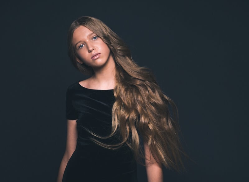 woman with hair color