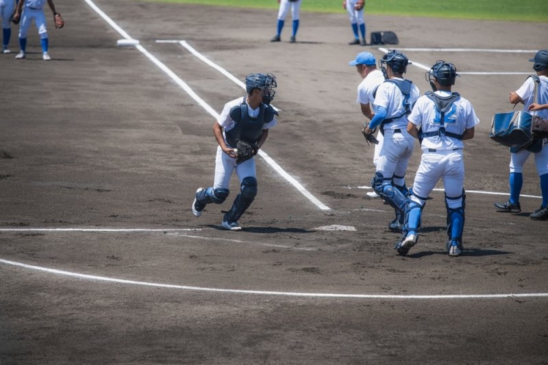 Baseball Infield Practice Scene