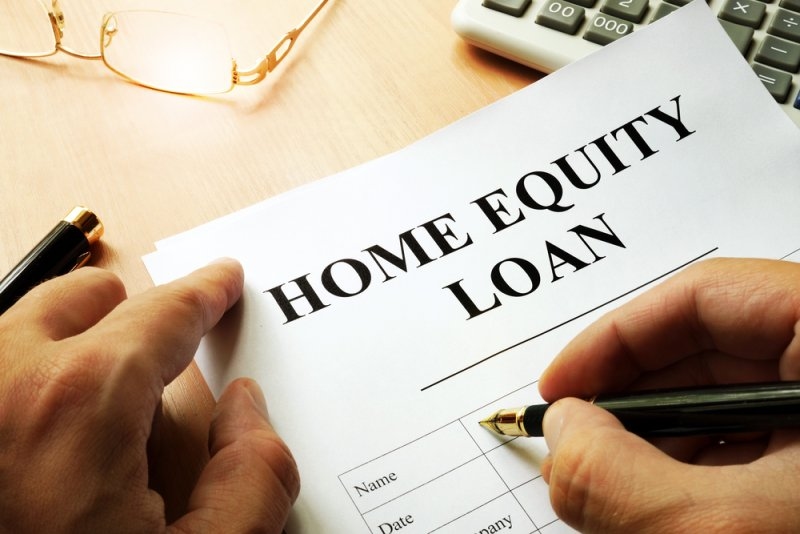 Home equity loan document showing loan terms and conditions
