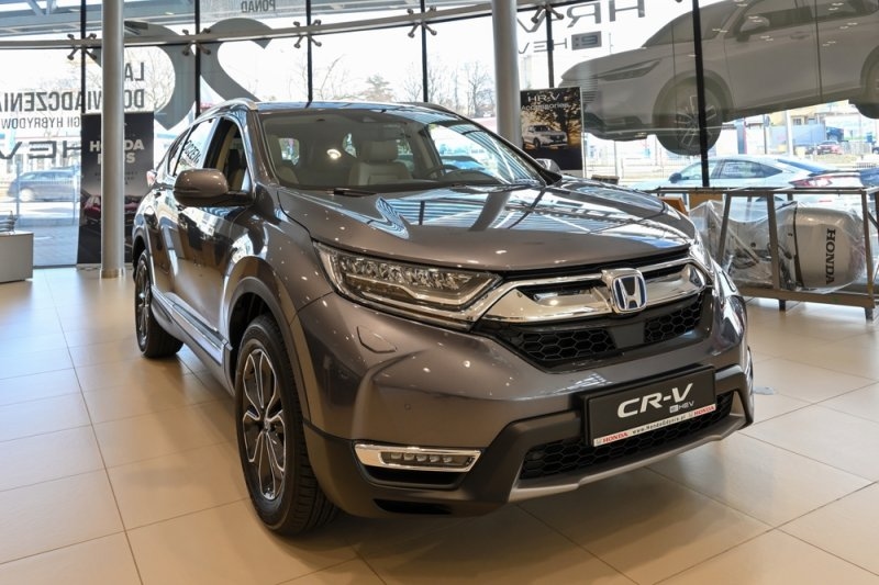 Honda CR-V Hybrid in display at a showroom