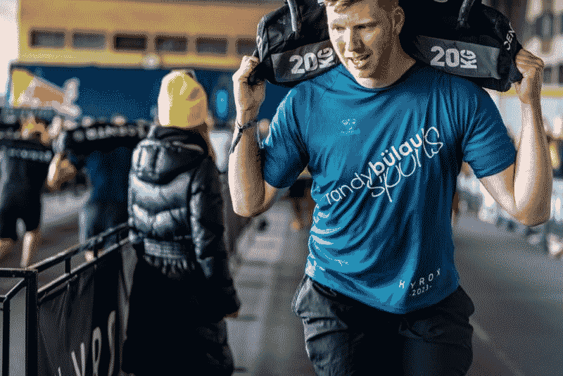 CrossFit Hyrox race competition at the old airport Tempelhof