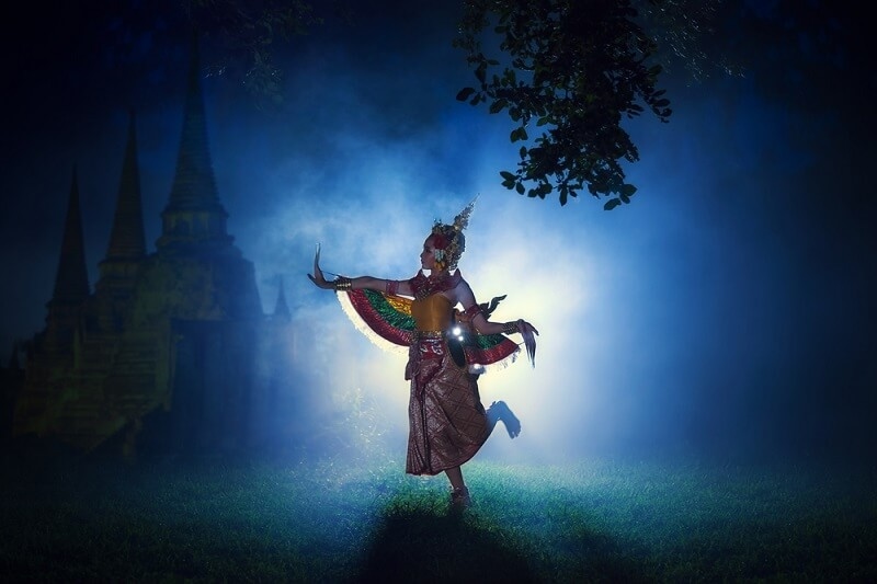 woman performing cultural menora dance