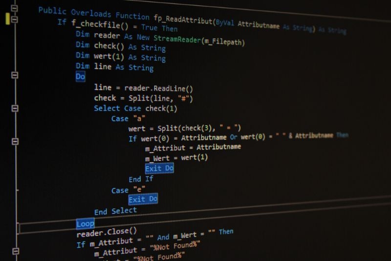 coding on black screen