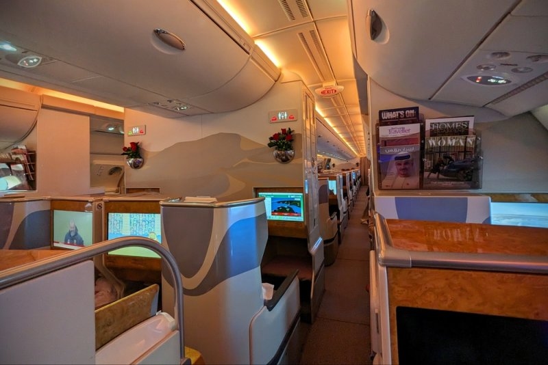 Business class air travel