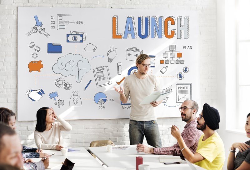 Launch Begin Introduce Kick Off New Business Concept