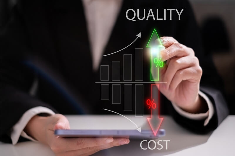 man matching price with enhanced quality