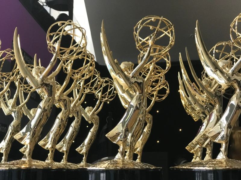 Emmy statues at the 70th Primetime Emmy Awards