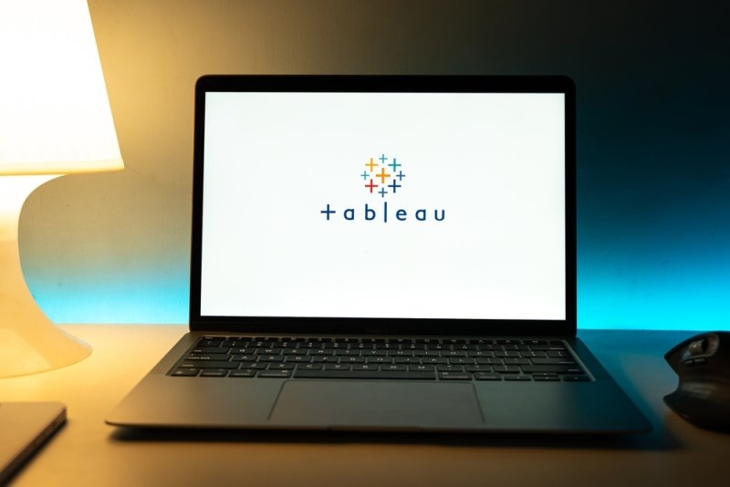 Tableau Software logo on a laptop screen