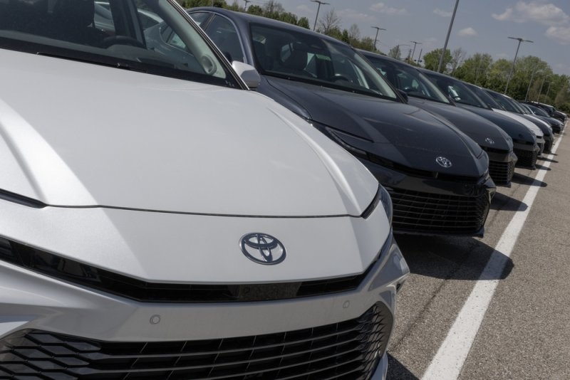 Toyota Camry display at a dealership