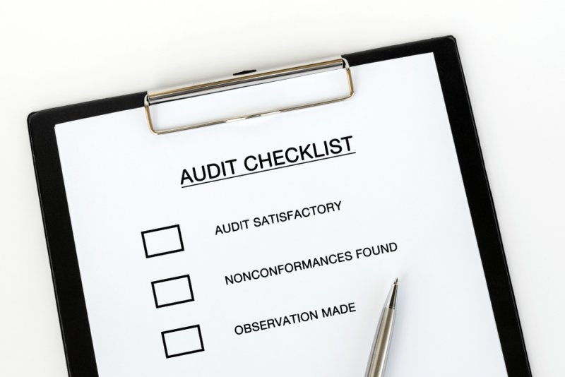 Audit checklist representing security control reviews and evidence collection for SOC 2 compliance