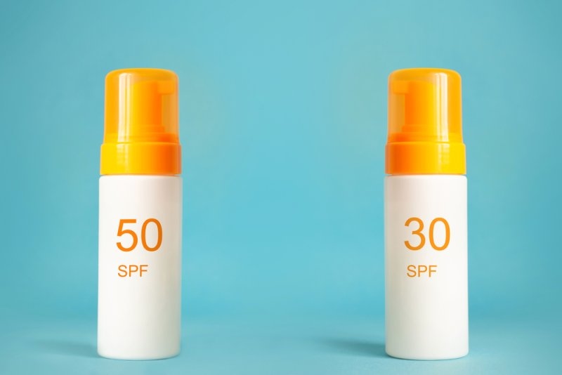 SPF 30 and SPF 50 sunscreen comparison for daily sun protection