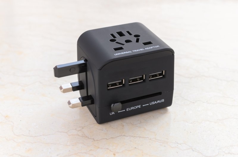 brand new black universal adapter