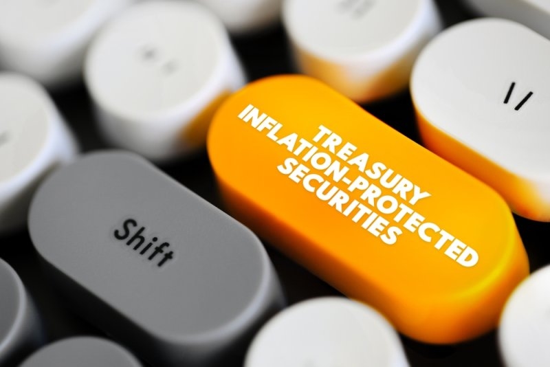 Close-up graphic representing "Treasury Inflation-Protected Securities" with a highlighted key.