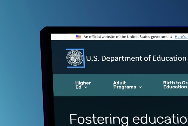 Guilherand-Granges, France - July 15, 2025. U.S. Department of Education: U.S. federal agency promoting educational excellence, overseeing financial aid, and ensuring equal access to education