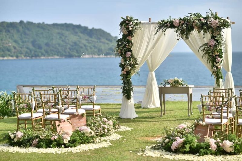 Wedding Setup near a sea side